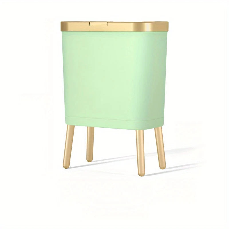 Indoor Waste Bin 15L Sealed Flip Lid Slim Profile