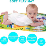 Infant Play Gym Mat Kick-Activated Piano Detachable Teethers