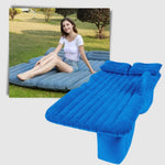 Inflatable Car Bed Plush Flocked Pump & Pillows