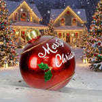 Inflatable Christmas Bauble Set Oversized 60cm Weather-Resistant