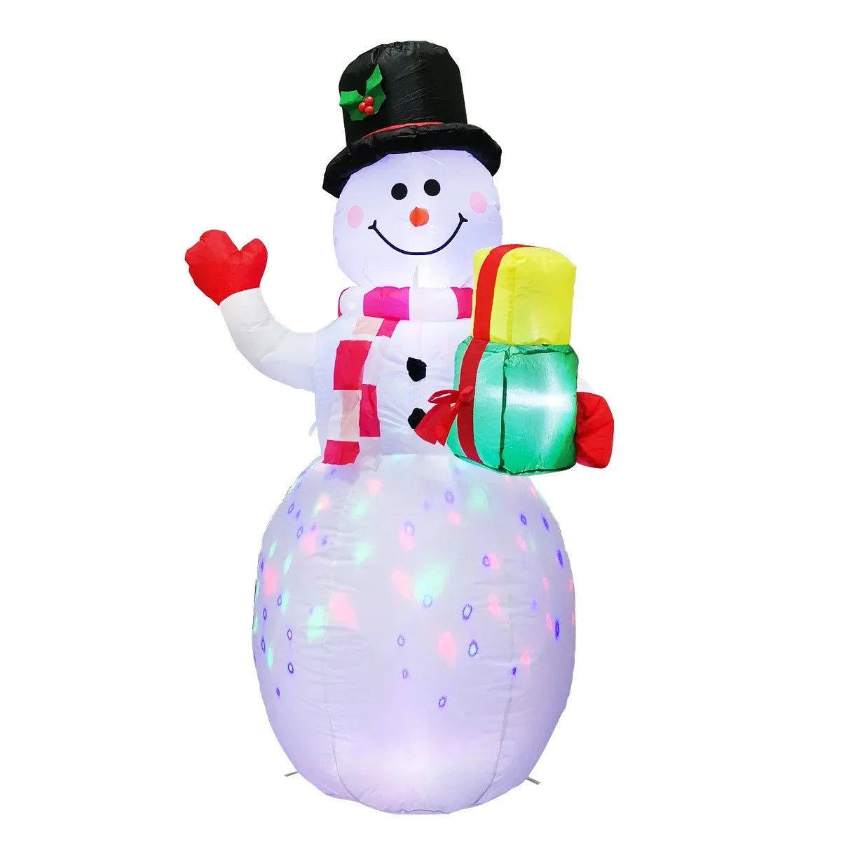 Inflatable Decoration Self-Inflating Fan LED Lights Weather-Resistant