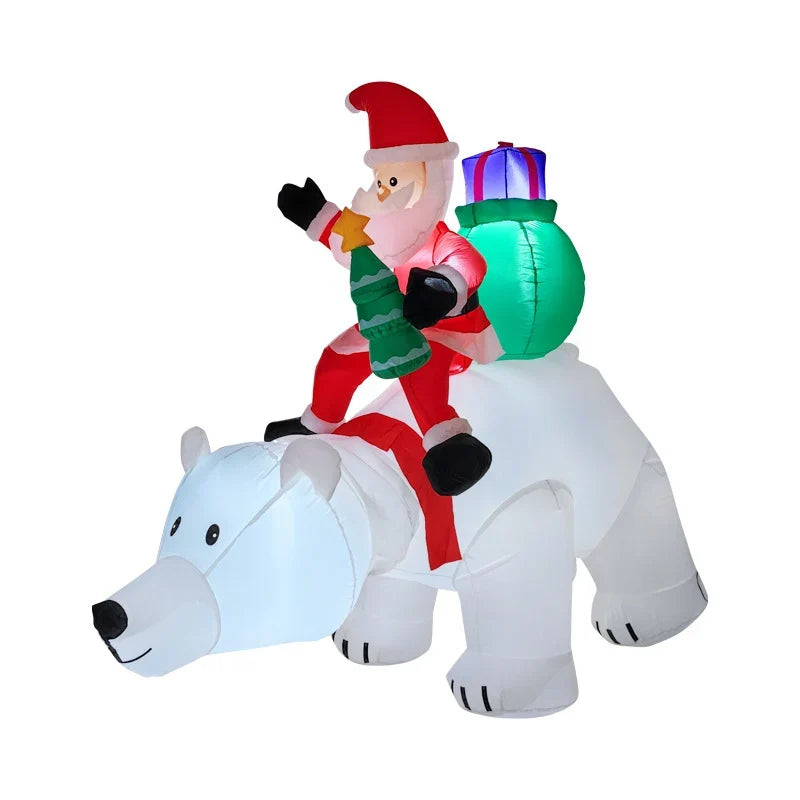 Inflatable Decoration Self-Inflating Fan LED Lights Weather-Resistant