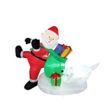 Inflatable Decoration Self-Inflating Fan LED Lights Weather-Resistant