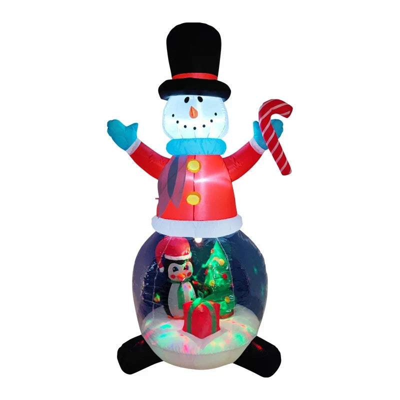 Inflatable Decoration Self-Inflating Fan LED Lights Weather-Resistant