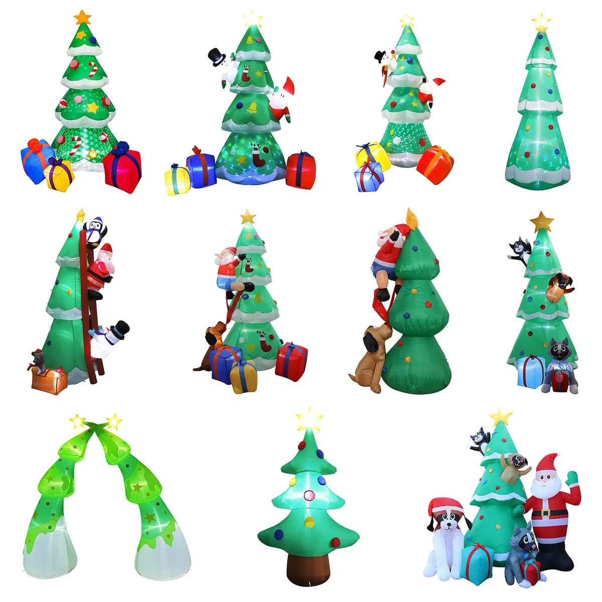 Inflatable Decoration Self-Inflating Fan LED Lights Weather-Resistant