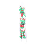 Inflatable Decoration Triple Santa Ladder Quick-Inflate Durable Fabric