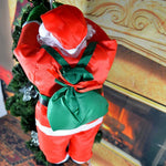 Inflatable Santa Decoration Weather-Resistant Quick-Inflate Blower & Climbing Rope