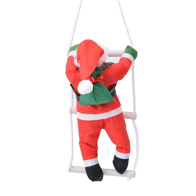 Inflatable Santa Decoration Weather-Resistant Quick-Inflate Blower & Climbing Rope