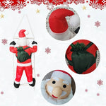 Inflatable Santa On Ladder LED-Lit Weatherproof Easy Setup