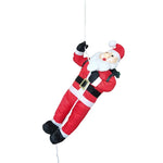 Inflatable Santa On Ladder LED-Lit Weatherproof Easy Setup