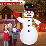 Inflatable Snowman Quick Setup Weather-Resistant & Wind-Stable
