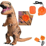 Inflatable T-Rex Costume Battery-Powered Clear Viewing Panel