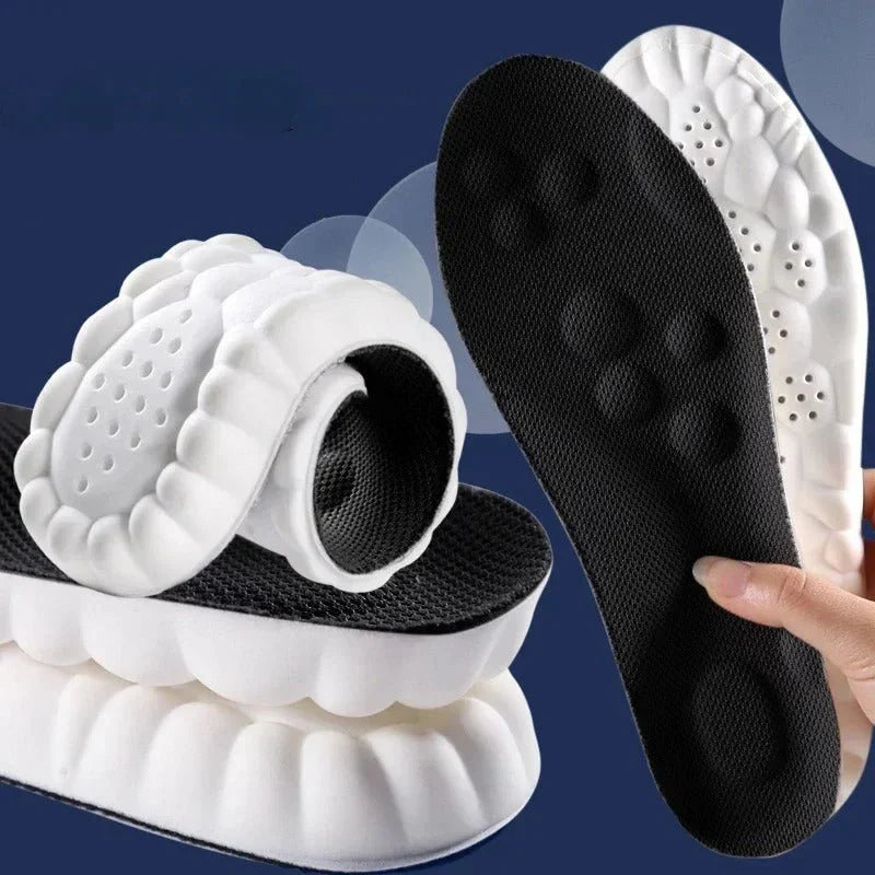 Insoles 4D Shock Absorption Breathable 12-Hour Comfort