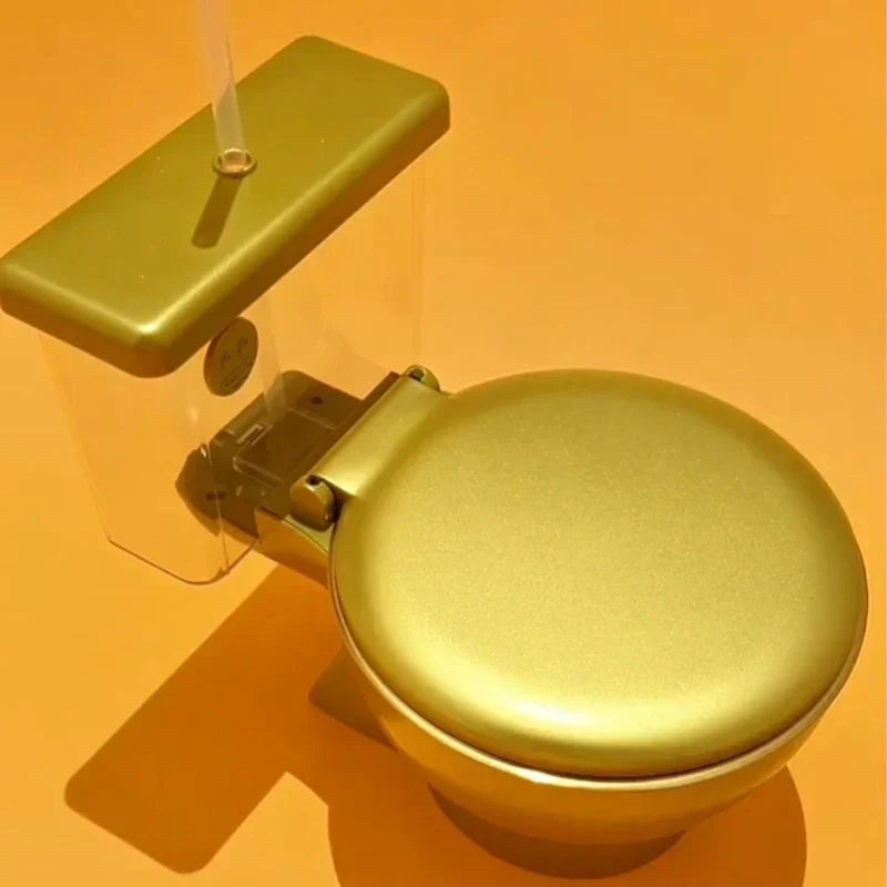 Instant Noodle Bowl Golden Throne Design Lift-Up Lid