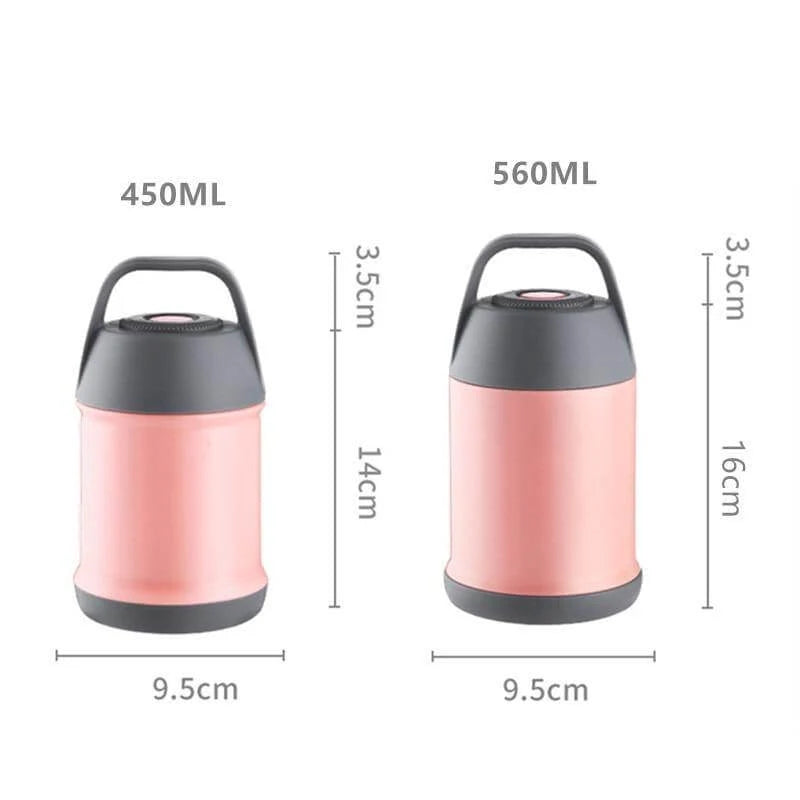 Insulated Lunch Thermos Stainless Steel Double-Wall Leak-Proof