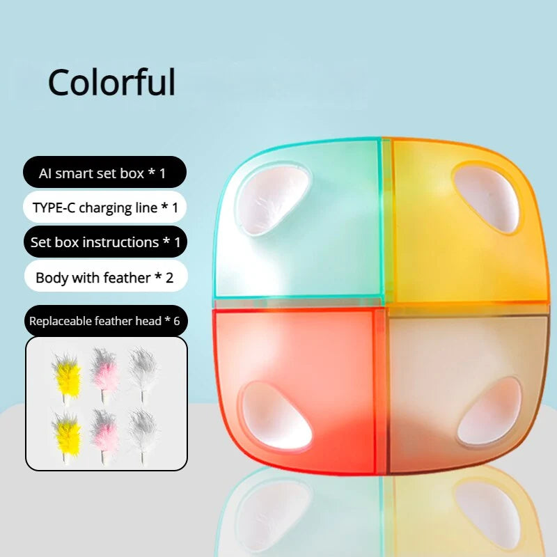 Interactive Cat Toy Rechargeable Type-C Battery Powered