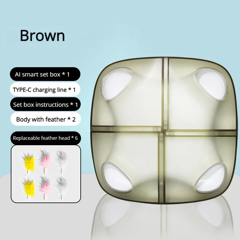 Interactive Cat Toy Rechargeable Type-C Battery Powered
