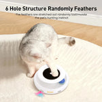 Interactive Cat Toy Rotating Feather & LED Ball