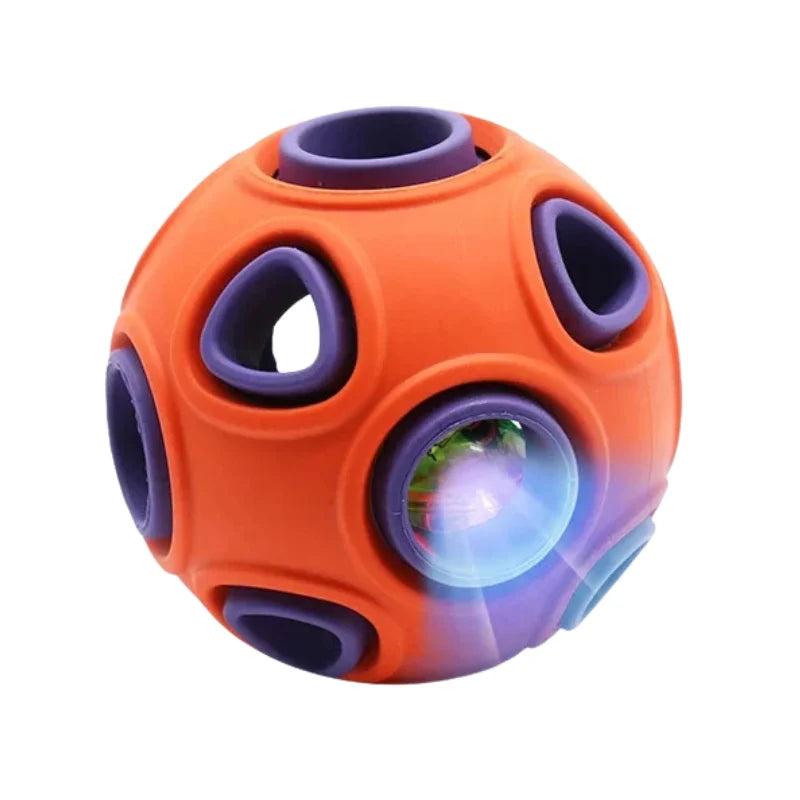 Interactive Chew Ball Light-Up & Built-In Bell
