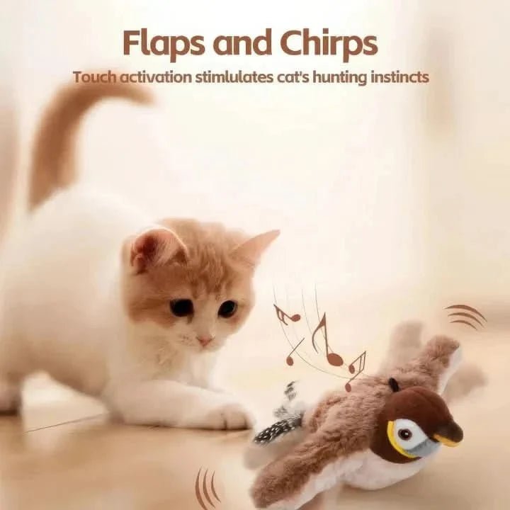 Interactive Plush Cat Toy Realistic Movement & USB Rechargeable