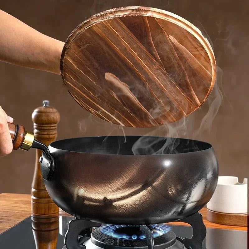Iron Pan Hand-Forged Uncoated Even Heat Distribution