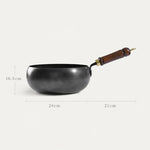 Iron Pan Hand-Forged Uncoated Even Heat Distribution