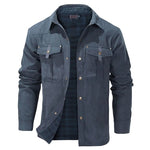 Jacket Lightweight Button-Up Plaid Lining