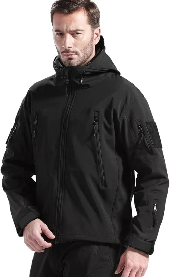 Jacket & Pants Set Waterproof Windproof Fleece-Lined