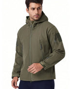 Jacket & Pants Set Waterproof Windproof Fleece-Lined