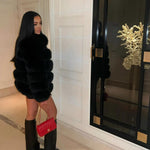 Jacket Plush Faux Fur Tailored Fit