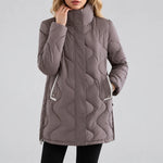 Jacket Quilted Lightweight Insulated Stand-Up Collar