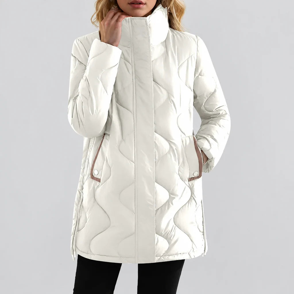 Jacket Quilted Lightweight Insulated Stand-Up Collar