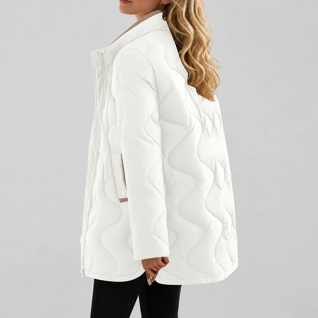 Jacket Quilted Lightweight Insulated Stand-Up Collar