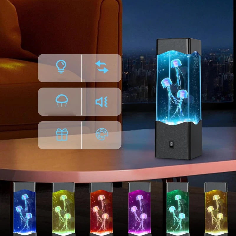 Jellyfish Lamp RGB Color-Changing USB Powered Aquarium Effect