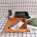 Jewelry & Key Tray PU Leather Foldable Travel Organizer