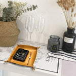 Jewelry & Key Tray PU Leather Foldable Travel Organizer