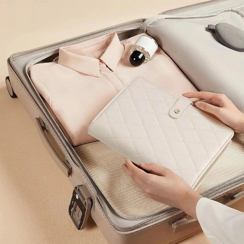 Jewelry Organizer Multi-Compartment & Anti-Tangle PU Leather