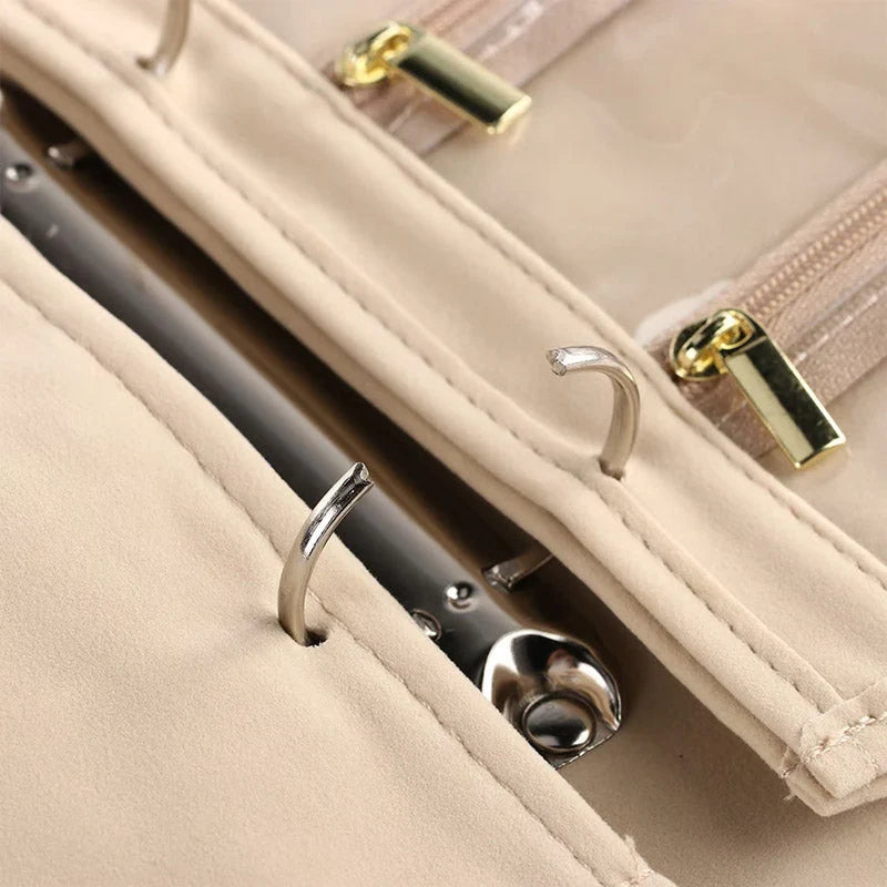 Jewelry Organizer Multi-Compartment & Anti-Tangle PU Leather