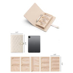 Jewelry Organizer Multi-Compartment & Anti-Tangle PU Leather