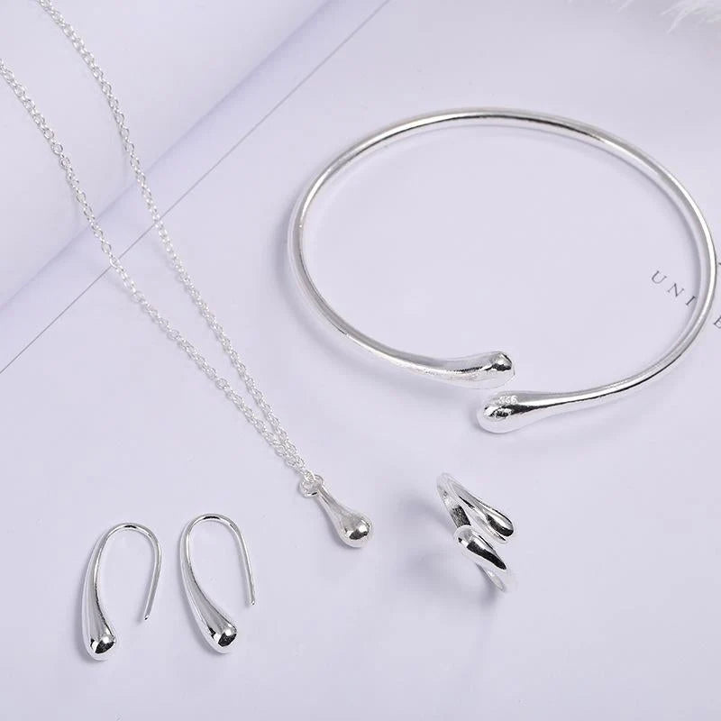 Jewelry Set Coordinated Four-Piece Alloy