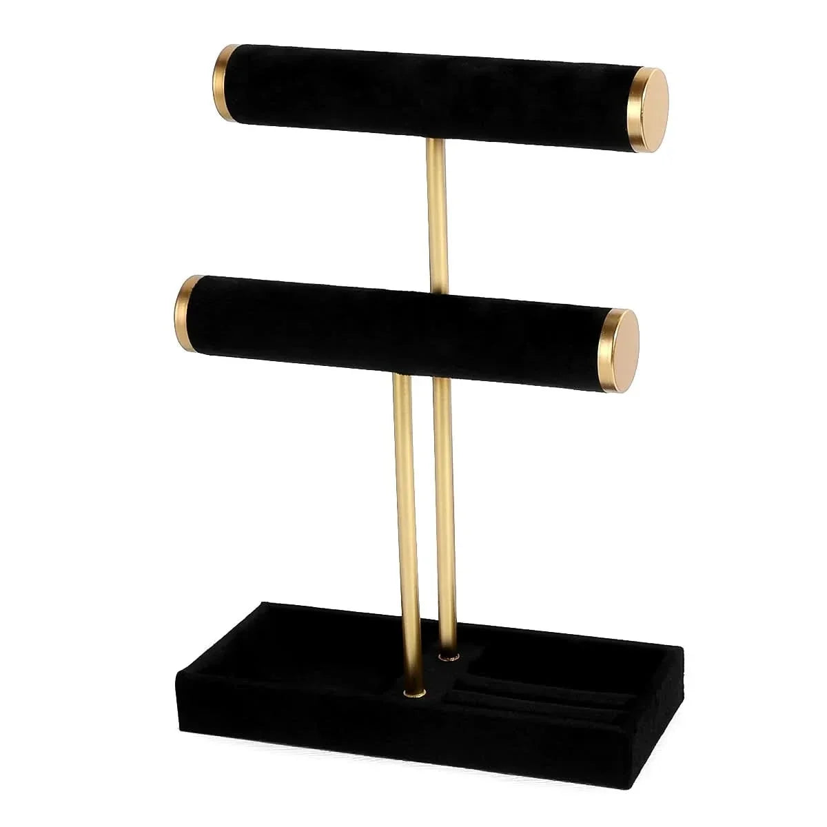 Jewelry Stand Two-Tier Metal Bracelet & Watch Organizer