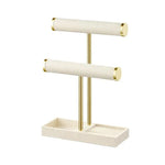 Jewelry Stand Two-Tier Metal Bracelet & Watch Organizer