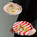 Jewelry Tray Glossy Ceramic Vertical Stripes