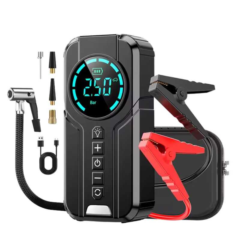 Jump Starter 4-in-1 Portable Tire Inflator Digital Display