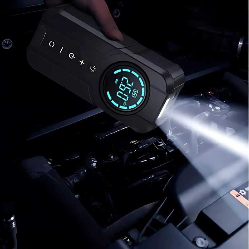 Jump Starter 4-in-1 Portable Tire Inflator Digital Display