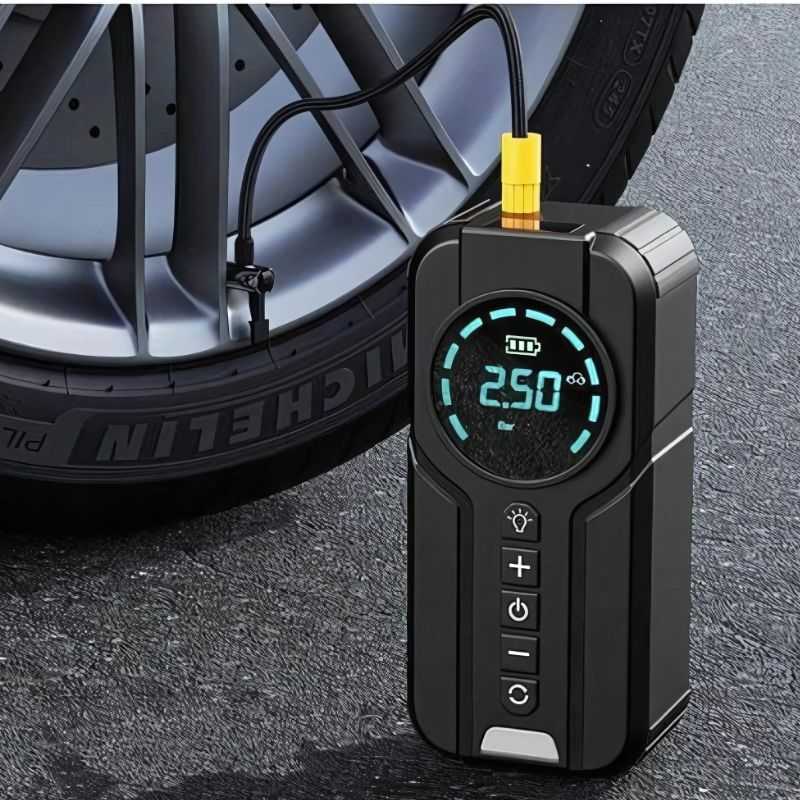 Jump Starter 4-in-1 Portable Tire Inflator Digital Display