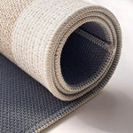 Jute Doormat Non-Slip Backing Contrasting Woven Border