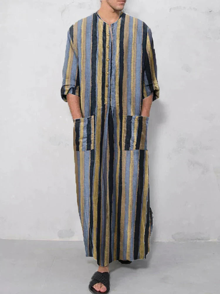 Kaftan Robe Long Sleeve Moisture-Wicking Odor Control