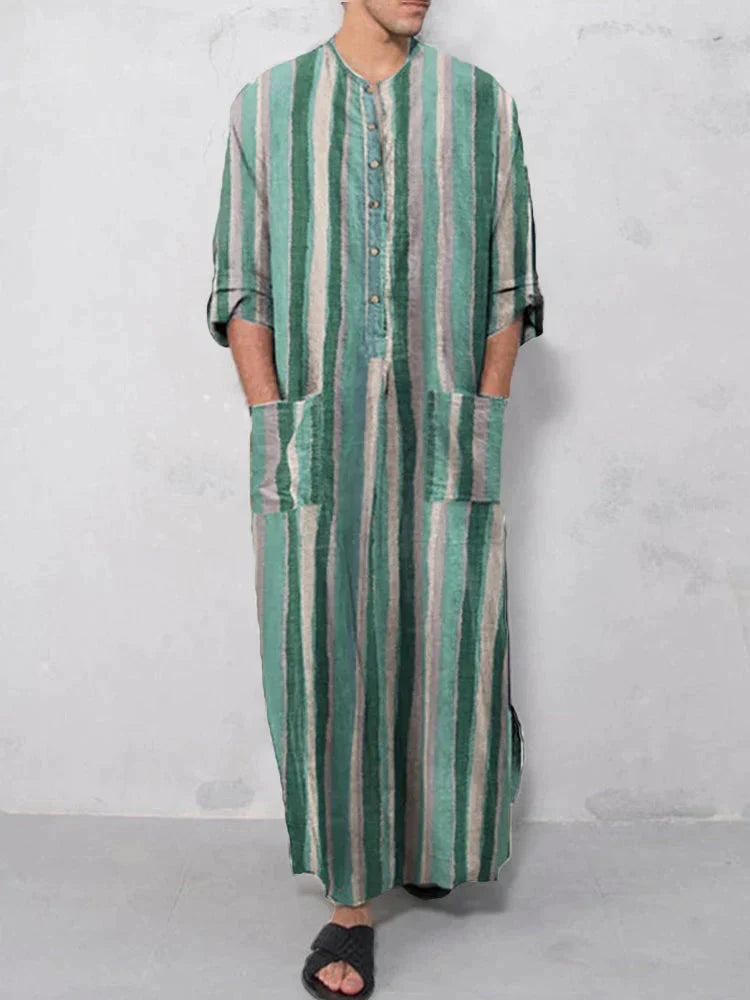 Kaftan Robe Long Sleeve Moisture-Wicking Odor Control