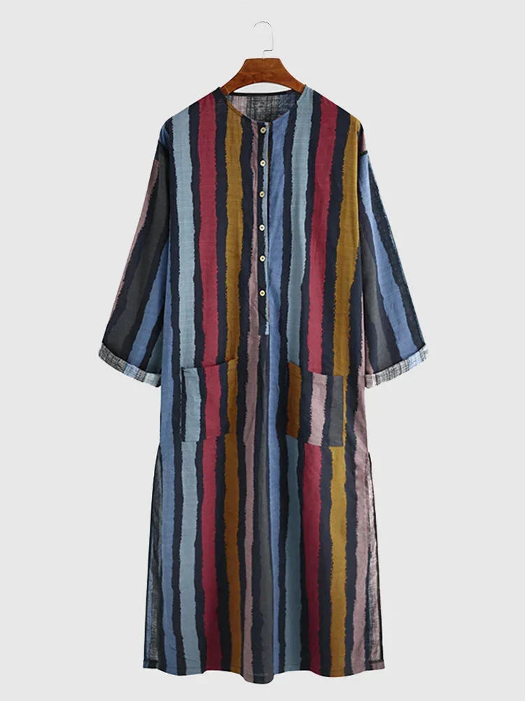 Kaftan Robe Long Sleeve Moisture-Wicking Odor Control